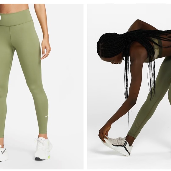 Green fleece Nike leggings size S great condition - Picture 4 of 11